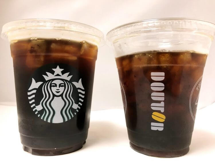 ドトールとスタバ、アイスコーヒーを徹底比較！　シンプルに飲み比べてみたの画像1
